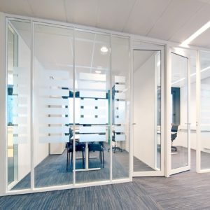 Стеклянная алюминиевая перегородка GFTD572